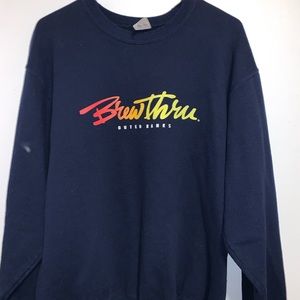Brew thru outer banks sweatshirt.